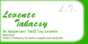 levente takacsy business card